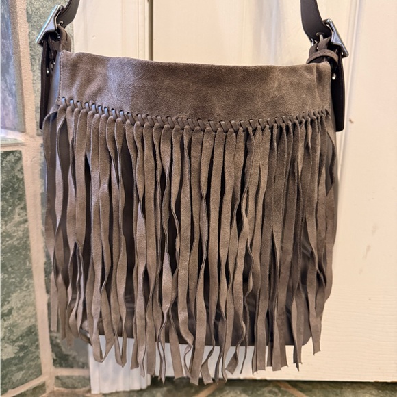 Limited Edition Coach Suede & Leather Fringe Shoulder Bag - Picture 1 of 16